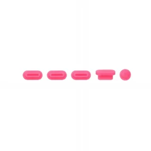 Apple macbook Air Pro Touch Bar Neo 11 12 13 13.6 14 15 16 inch pink silicone dust plugs caps cover protector
