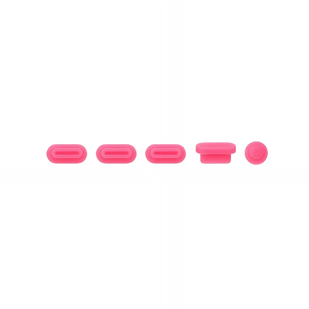 Apple macbook Air Pro Touch Bar Neo 11 12 13 13.6 14 15 16 inch pink silicone dust plugs caps cover protector