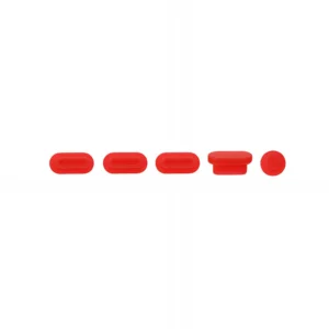 Apple macbook Air Pro Touch Bar Neo 11 12 13 13.6 14 15 16 inch red silicone dust plugs caps cover protector
