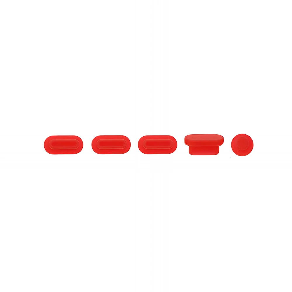 Apple macbook Air Pro Touch Bar Neo 11 12 13 13.6 14 15 16 inch red silicone dust plugs caps cover protector