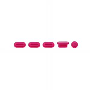 Apple macbook Air Pro Touch Bar Neo 11 12 13 13.6 14 15 16 inch rose red silicone dust plugs caps cover protector